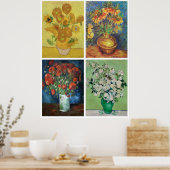 Van Goghs Blumen Poster (Küche)