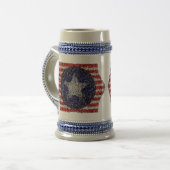 Van Gogh's Bonnie Blue Flag Bierglas (Vorderseite Links)