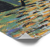 Van Gogh's Cafe Terrace at Night Poster (Ecke)