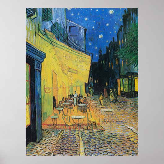 Van Gogh's Cafe Terrace at Night Poster (Vorne)