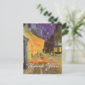 Van Gogh's Cafe Terrace at Night Postkarte (Stehend Vorderseite)