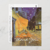 Van Gogh's Cafe Terrace at Night Postkarte (Vorne/Hinten)