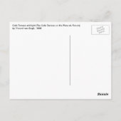 Van Gogh's Cafe Terrace at Night Postkarte (Rückseite)