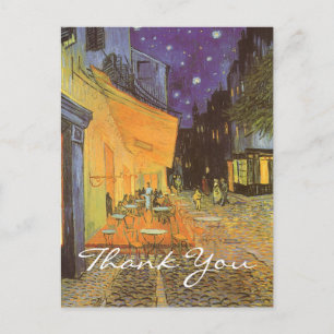 Van Goghs Café-Terrasse bei Nacht Postkarte