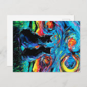 van Goghs Cats |Cat Lover Ankündigungspostkarte (Vorne/Hinten)