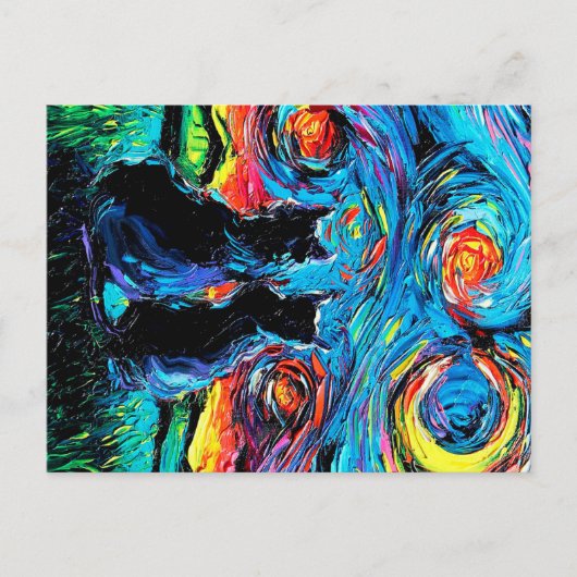 van Goghs Cats |Cat Lover Ankündigungspostkarte (Vorderseite)