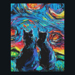 van Goghs Cats |Cat Lover Künstlicher Leinwanddruck<br><div class="desc">Berufliches Design, reiche Bilder, helle Farben, klare Schriftart, leicht lesbar. Das lebendige Bild und der einzigartige Dekorationsstil der hängenden Fahnen können Ihren Geschmack im Leben gut widerspiegeln.Hergestellt aus hochwertigem Polyester-Baumwollmaterial aus Leinwand, stark und haltbar. Das Bild ist deutlich auf der fortgeschrittenen Leinwand gedruckt. Der obere Stock und das Seil sind...</div>