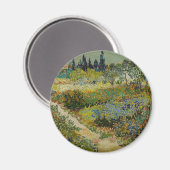 Van Gogh's Classic Painting Garden in Arles Magnet (Vorderseite/Rückseite)
