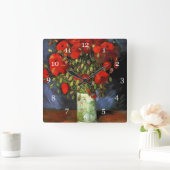 Van Gogh's famous painting, multiple choices Quadratische Wanduhr (Zuhause)