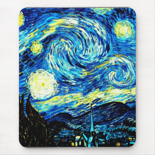 Van Gogh's famous painting, Starry Night Mousepad (Vorne)