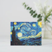 Van Gogh's famous painting, Starry Night Postkarte (Stehend Vorderseite)