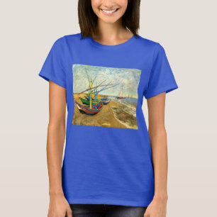 Van Goghs Fischerboote am Strand von Saintes-Marie T-Shirt