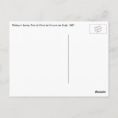 Van Gogh's Fishing im Frühjahr Postkarte (Rückseite)