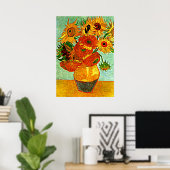 Van Gogh's geliebte Sonnenblumen (12) Poster (Heimbüro)