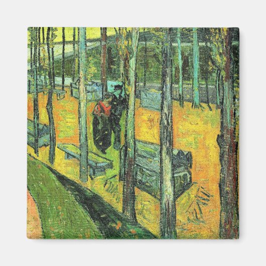 Van Gogh's Gemälde, Alychamps, Herbst Magnet (Vorne)
