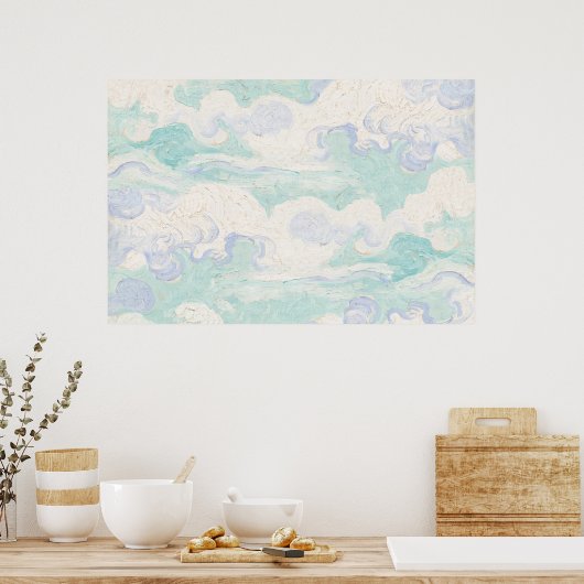 Van Goghs Himmelshintergrund Poster (Küche)