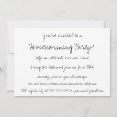 Van Gogh's House in Arles, Housewarming Party Einladung (Rückseite)