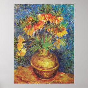 Van Gogh's Imperial Fritillaries in a Copper Vase  Poster