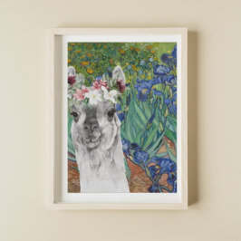 Van Gogh's Ire und der Extravagante Llama Poster