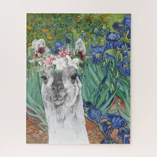 Van Gogh's Ire und der Extravagante Llama Puzzle (Vertikal)