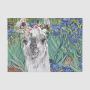 Van Gogh's Ire und der Extravagante Llama Seidenpapier