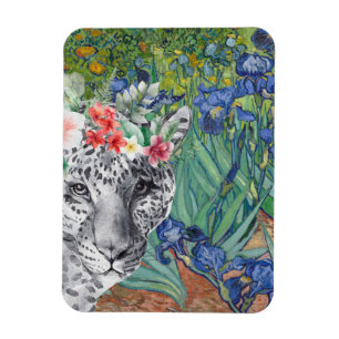 Van Gogh's Ire und Extravagant Leopard Magnet
