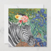 Van Gogh's Ire und Extravagante Zebra Flat Card (Vorderseite)
