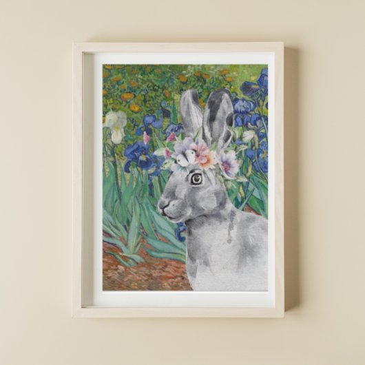 Van Gogh's Ire und Extravagantes Kaninchen Poster