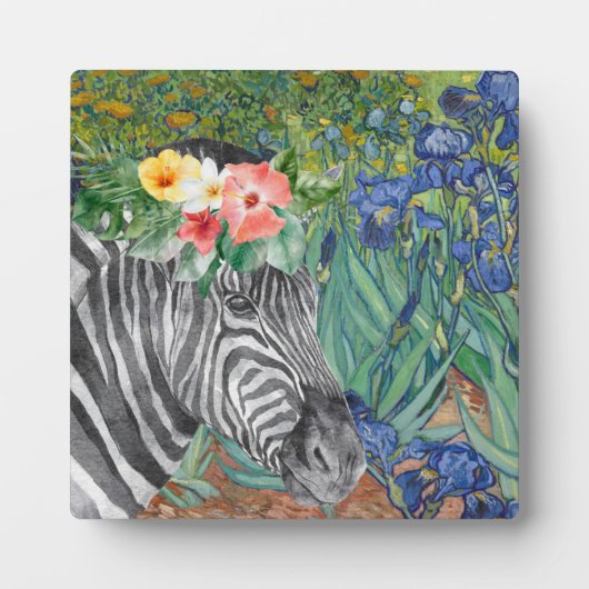 Van Gogh's Ire und Extravagantes Zebra Fotoplatte (Vorderseite)