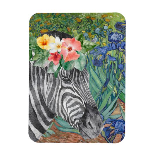 Van Gogh's Ire und Extravagantes Zebra Magnet (Vertikal)