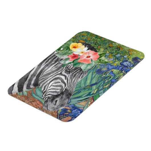 Van Gogh's Ire und Extravagantes Zebra Magnet (Linke Seite)