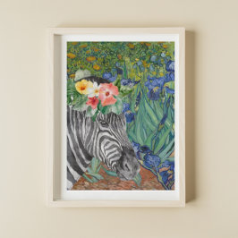 Van Gogh's Ire und Extravagantes Zebra Poster