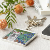 Van Gogh's Irises and Fancy Llama Schlüsselanhänger (Seite)