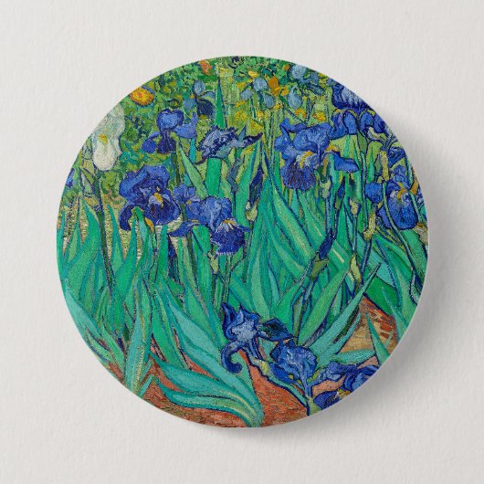 Van Goghs Irises Button (Vorderseite)
