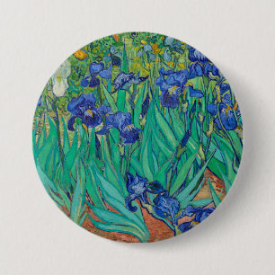 Van Goghs Irises Button