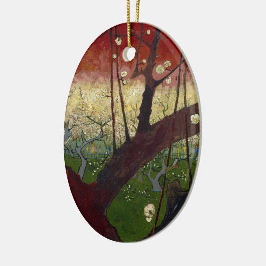 Van Gogh's Japonaiserie nach Hiroshige Keramik Ornament (Links)