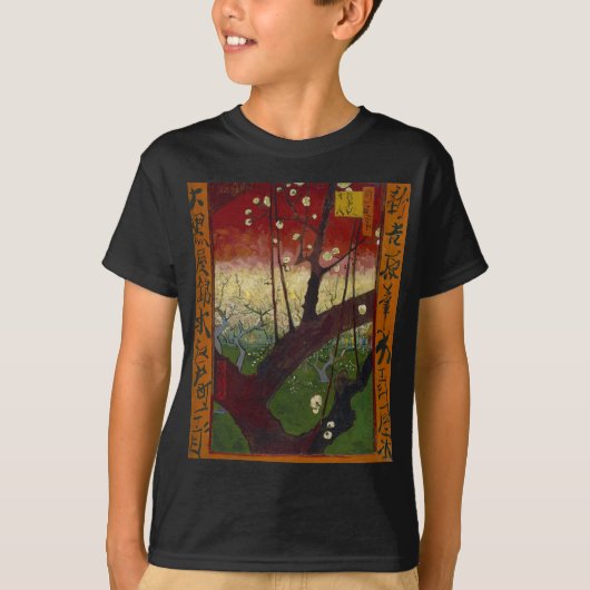 Van Gogh's Japonaiserie nach Hiroshige T-Shirt (Vorderseite)