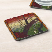 Van Gogh's Japonaiserie nach Hiroshige Untersetzer (Linke Seite)