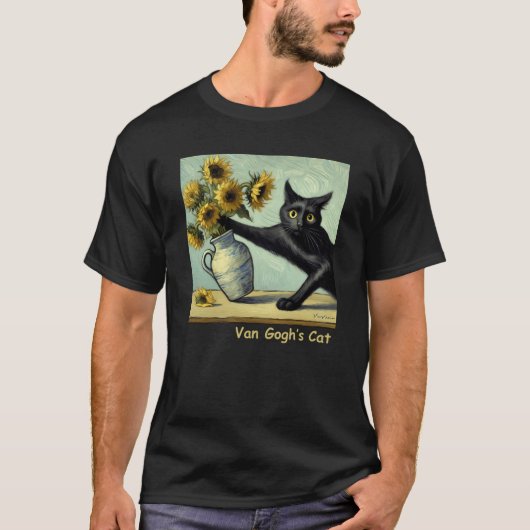 Van Goghs Katzenfreunde T-Shirt (Vorderseite)