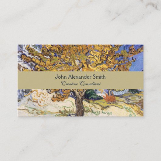 Van Gogh's klassischer Maler-Mulberry-Baum Visitenkarte (Vorderseite)