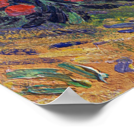 Van Gogh's Landschaft Poster (Ecke)