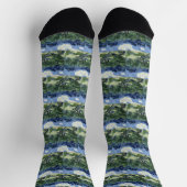 Van Gogh's Landschaftsbild der Olivenbäume Socken (Oben)
