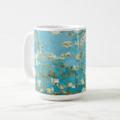 Van Goghs lebhaftes türkisfarbenes Blaues Almond B Kaffeetasse (Vorderseite Links)