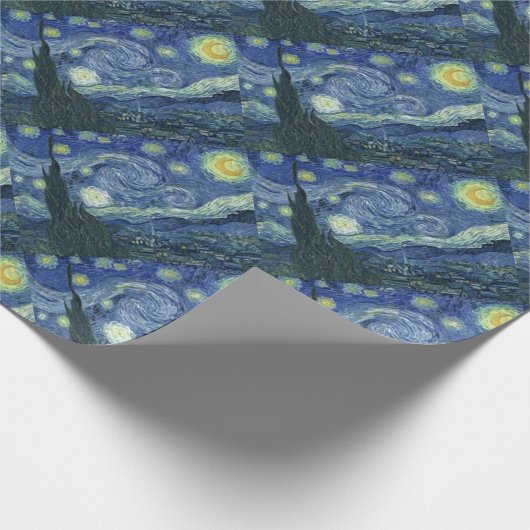Van Goghs Nacht Geschenkpapier (Ecke)