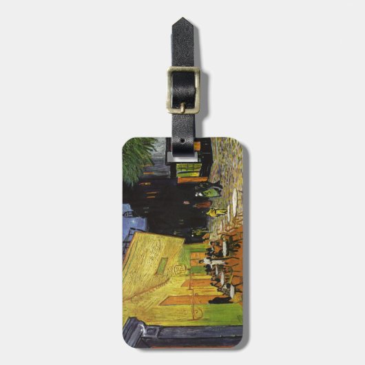 Van Gogh's Night Cafe Gepäckanhänger (Vorderseite vertikal)