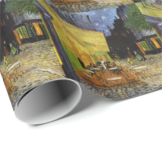 Van Gogh's Night Cafe Geschenkpapier (Rolleneckpunkt)