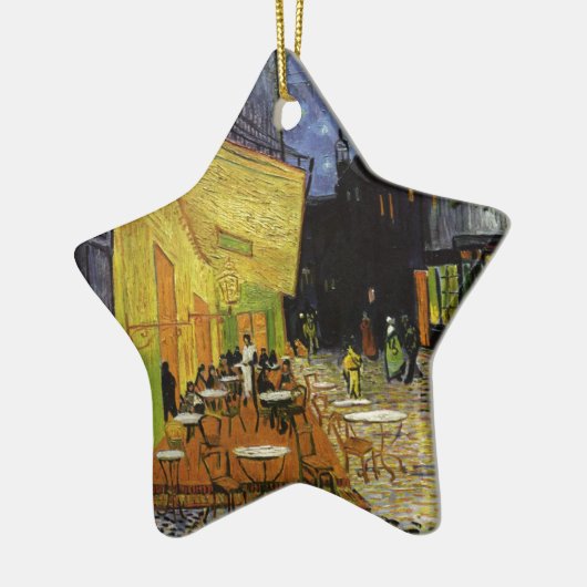 Van Gogh's Night Cafe Keramik Ornament (Links)