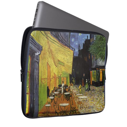 Van Gogh's Night Cafe Laptopschutzhülle (Vorne Rechts)