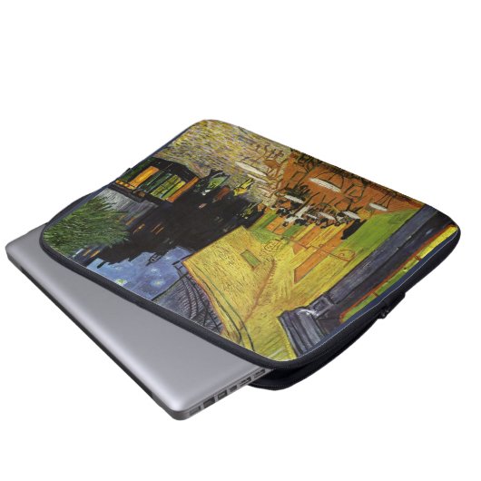 Van Gogh's Night Cafe Laptopschutzhülle (Vorne Knopf)