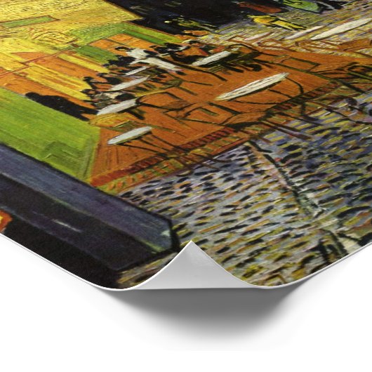 Van Gogh's Night Cafe Poster (Ecke)